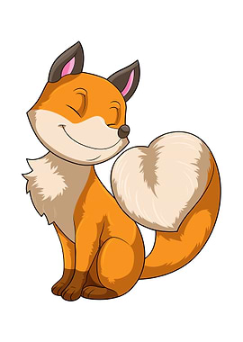 Fox Love Heart