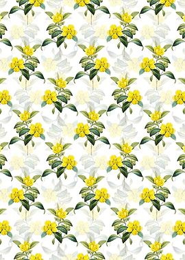 Golden Guinea Vine Pattern