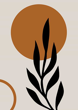 Boho Sun tropical leaf