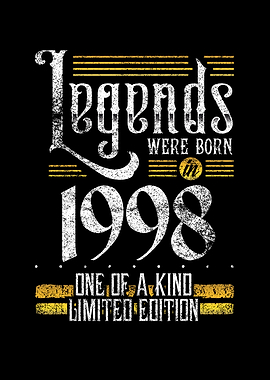 Legends were born in 1998