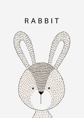 Cute Rabbit Portrait