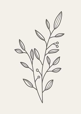 Botanical tree floral leaf