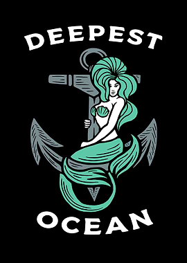 Mermaid In Deepest Ocean