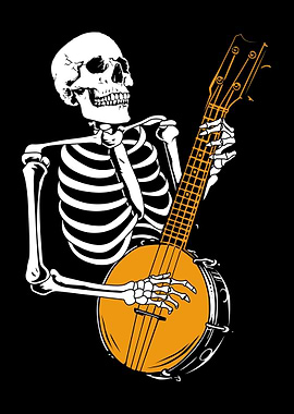 Skeleton Playing Banjo