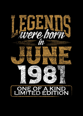 Legends born in 1981