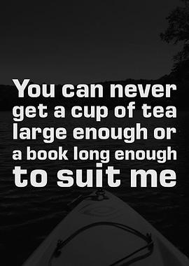 You can never get a cup