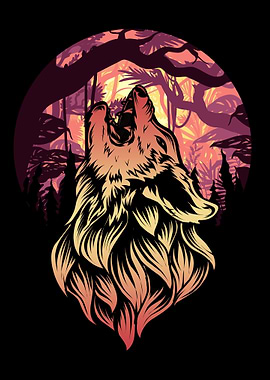 Howling Beautiful Fox