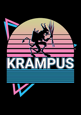 Krampus Christmas Retro