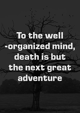 To the well organized mind