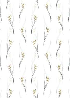 Floral Gladiolus Pattern