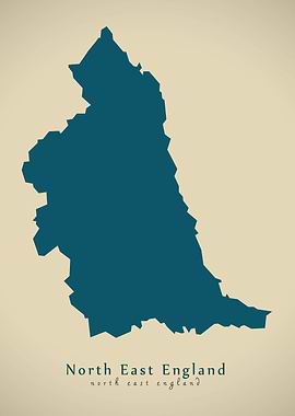 North East England map