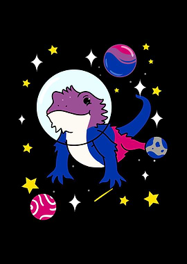 Bearded Dragon Bi Pride