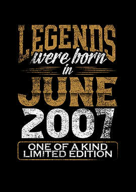 Legends born in 2007