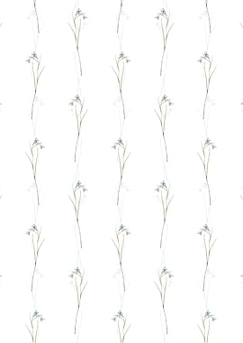 Floral Blue Pipe Pattern