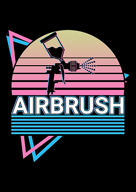 Airbrush Spray Paint Retro