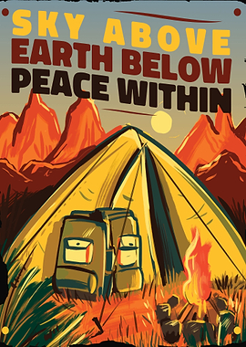 Camping Sky Above Peace