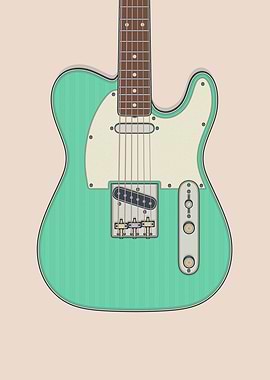 Sea Foam Telly Guitar