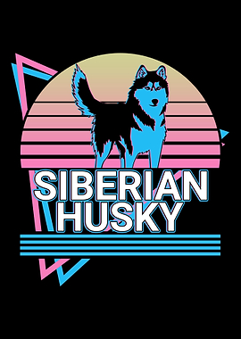 Siberian Husky Retro
