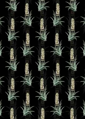 Floral Snake Plant Pattern