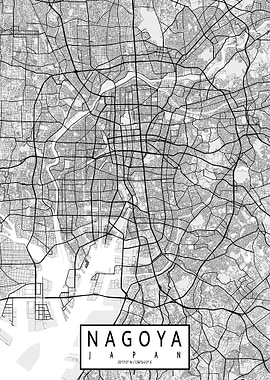 Nagoya City Map Light