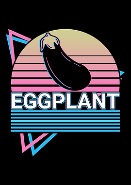 Eggplant Aubergine Retro