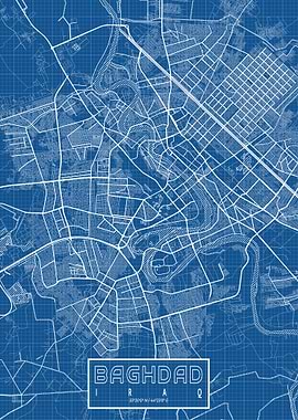 Baghdad Map Blueprint