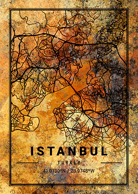 Istanbul Turkey Map