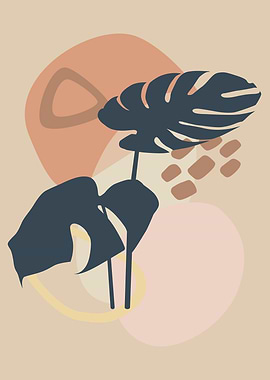 Geometry Monstera leaves