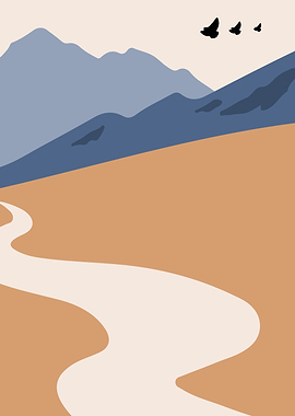 Adventure travel road tree