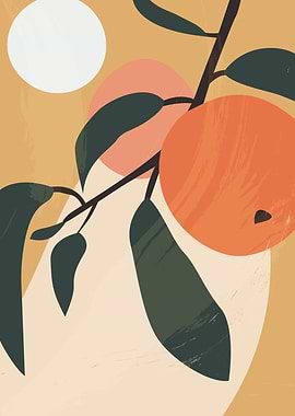 Mid century tropical fruit