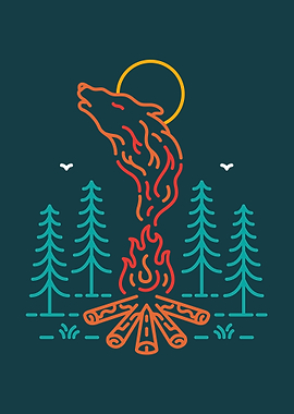 Camping with Wild Wolf