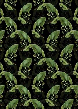 Linden Tree Branch Pattern