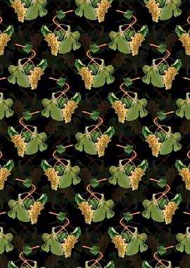 Vermentino Grapes Pattern