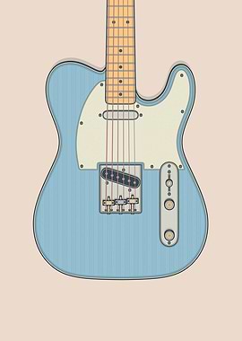 Sonic Blue Telly Guitar