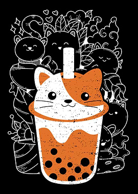 Cat Milk Tea