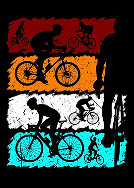 Vintage Road Bike Cyclist