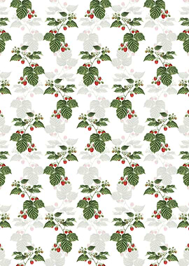 Floral Raspberry Pattern