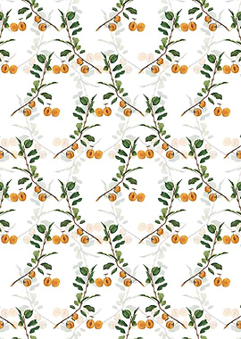 Floral Apricot Pattern