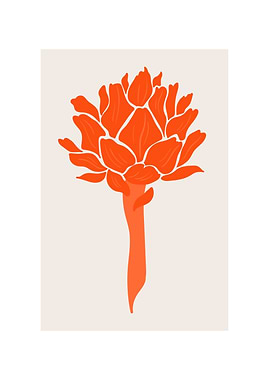 Tropical Orange flower