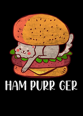 Ham Purr Ger Humburger Cat