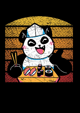 Sushi Rolls Panda Bear