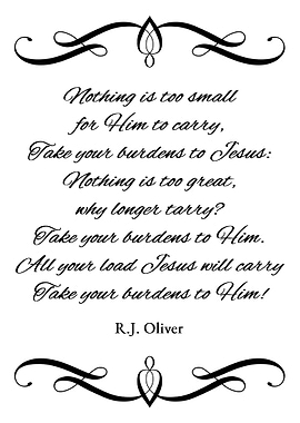 Take Your Burdens to Jesus