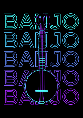 Banjo Guitar Retro