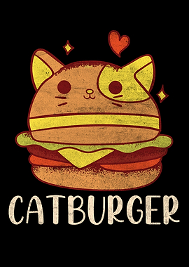 Catburger Hamburger Cat