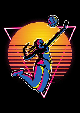 Retro Vintage Volleyball