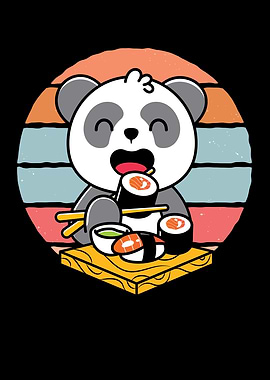 Sushi Rolls Panda Bear
