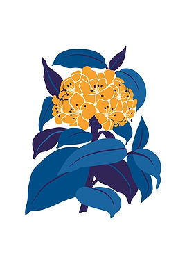 Botanical floral blossom