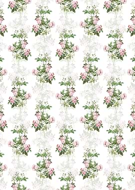 Pink Baby Roses Pattern