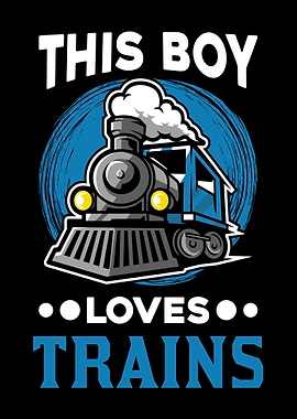 Boy Train Locomotive