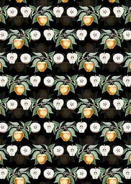 Floral Carla Apple Pattern
